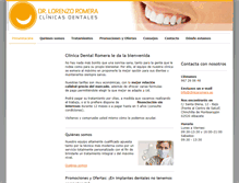 Tablet Screenshot of clinicadentalromera.com
